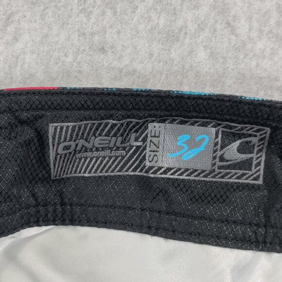 O'Neill Hybrid Board Shorts Mens 32 Blue Plaid 10.5in Inseam Beach Swim Surfing - Picture 3 of 14